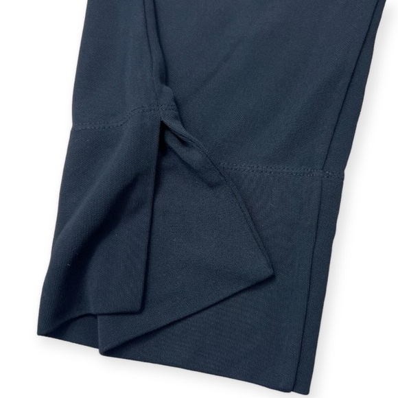 J. Jill Pull On Slinky Stretch Ankle Pants Elastic Stretch Black Liquid Knit - Picture 4 of 7